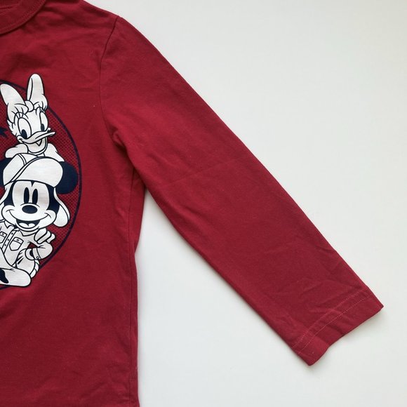 (5 for $25)4t Toddler Long Sleeve Mickey Mouse - Disney - Boys Long Sleeve shirt - Picture 3 of 6